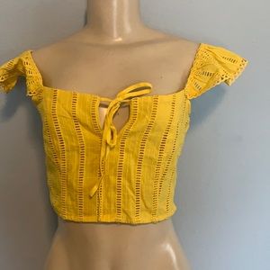 Yellow Crop Top